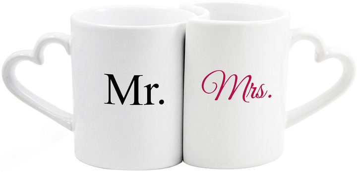 JCPenney Cathy's Concepts Mr. & Mrs. Set of 2 Coffee Mugs
