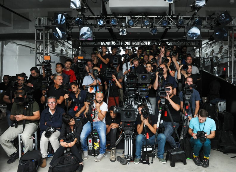 The Photo Pit at the Versus Versace Show