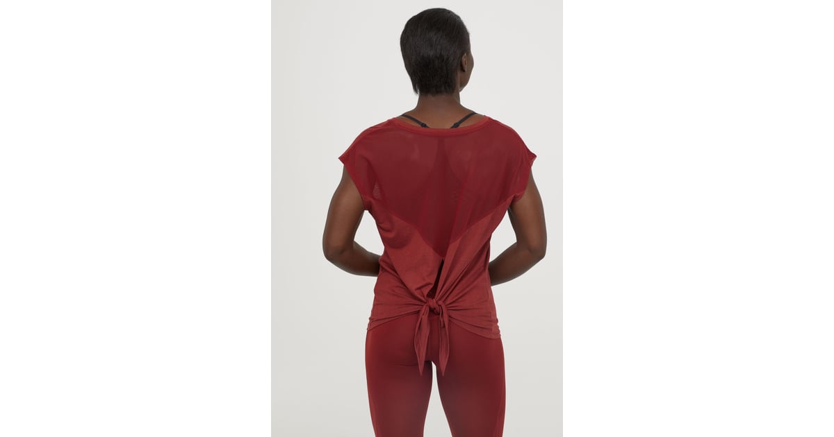 H&M WideCut Yoga Top Best H&M Workout Clothes 2018 POPSUGAR