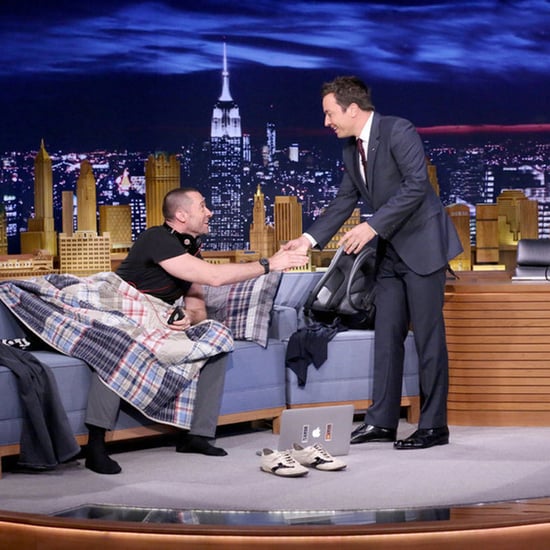 Hugh Jackman Sleeps on Jimmy Fallon's Couch