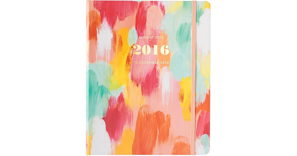 20152016 Paper Source Brushstroke Gold Foil Hidden Spiral Planner