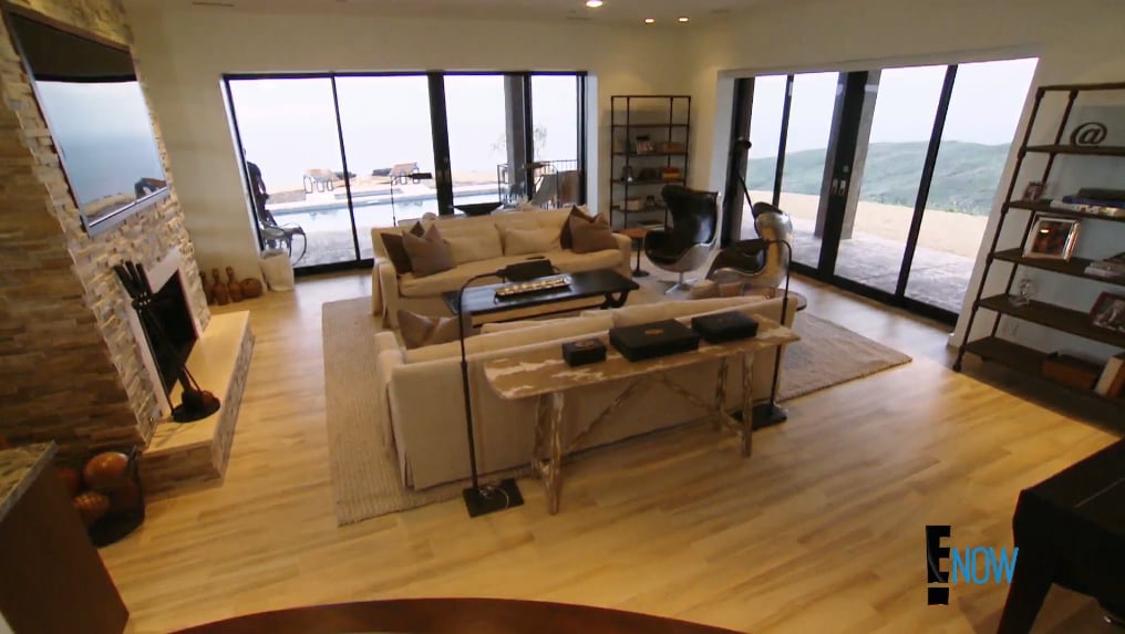 The neutral color palette in Caitlyn's living room is inviting and serene — and don't get us started on the stunning view!