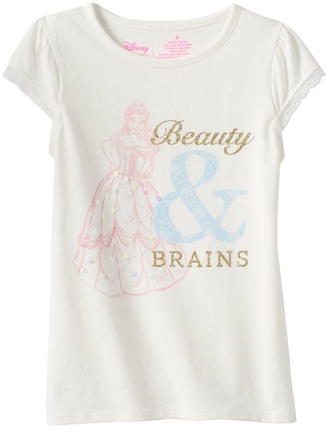Jumping Beans Disney Beauty and the Beast Girls Lace Sleeves Graphic Tee ($14, originally $20)