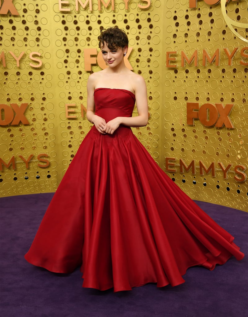 Joey King's Red Zac Posen Emmys Dress Came With a Bow | POPSUGAR Fashion