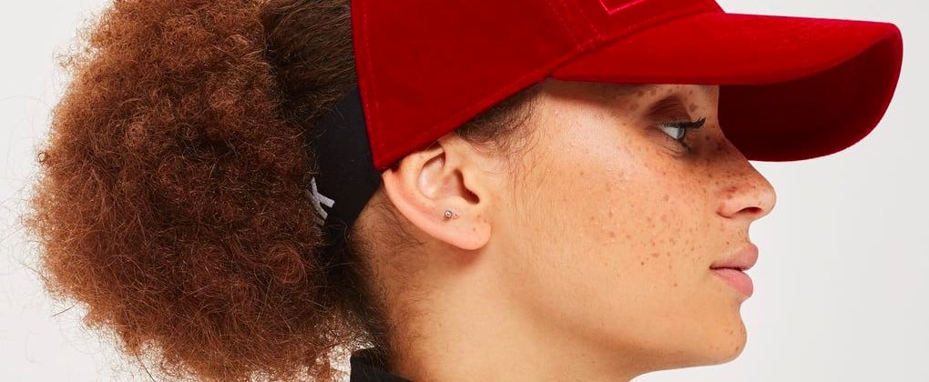 Ivy Park Velvet Backless Cap
