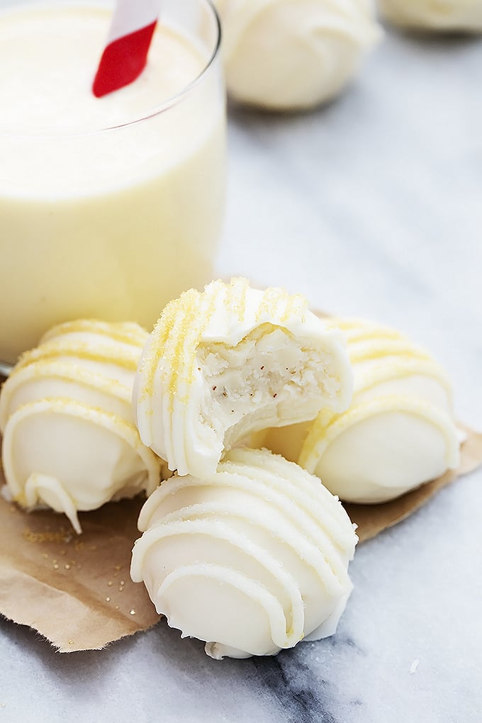 Eggnog Truffles