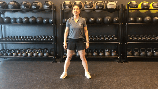 Circuit 2, Exercise 2: Squat With Hamstring Curl