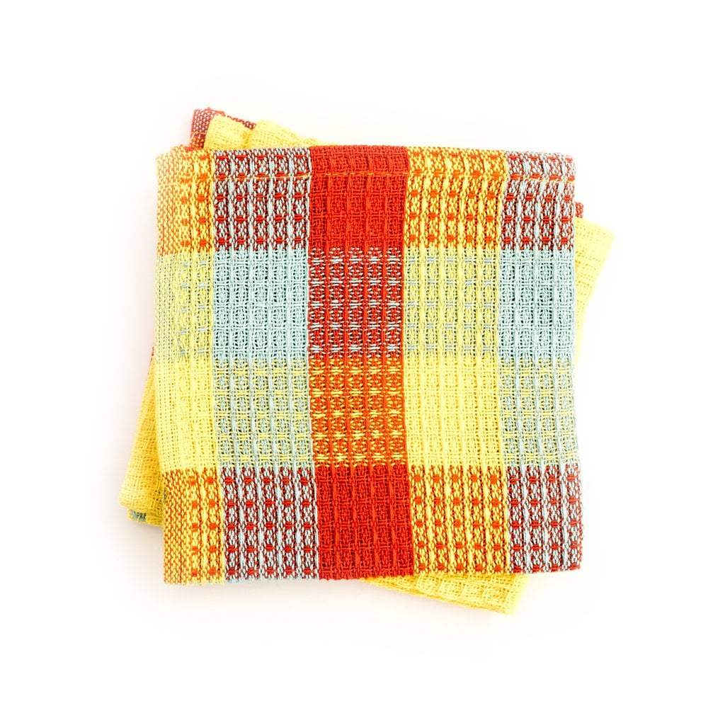 Lemon Check Dishcloths