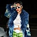 Rihanna Wearing $22K Vintage Dior Coat With Pixie Haircut