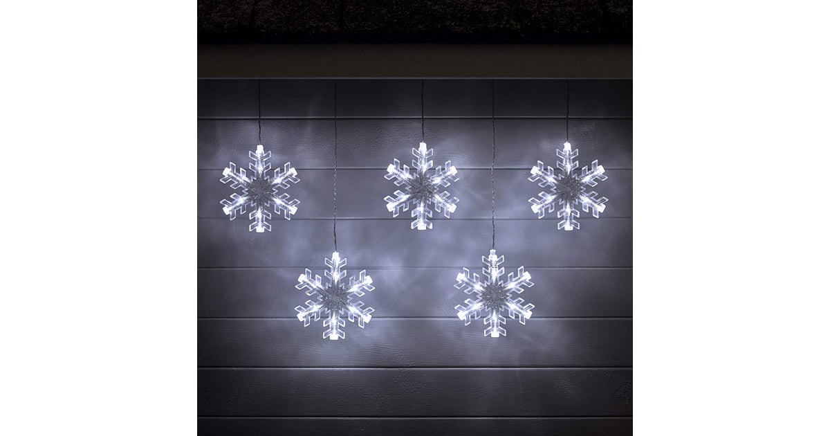 Cool White LED Snowflake Hanging Christmas Lights The Best 2019