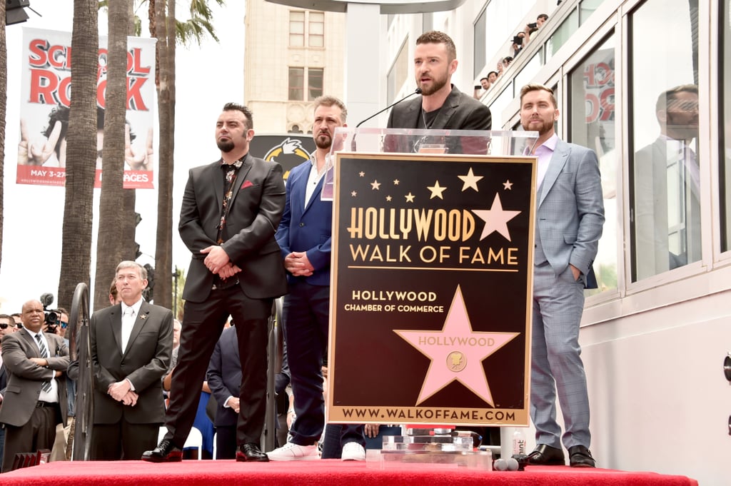 NSYNC Reunion at Hollywood Walk of Fame Ceremony April 2018