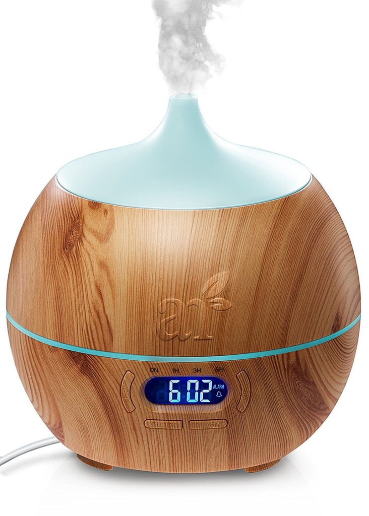 ArtNaturals Essential Oil Diffuser and Humidifier With Bluetooth Speaker Clock and Alarm