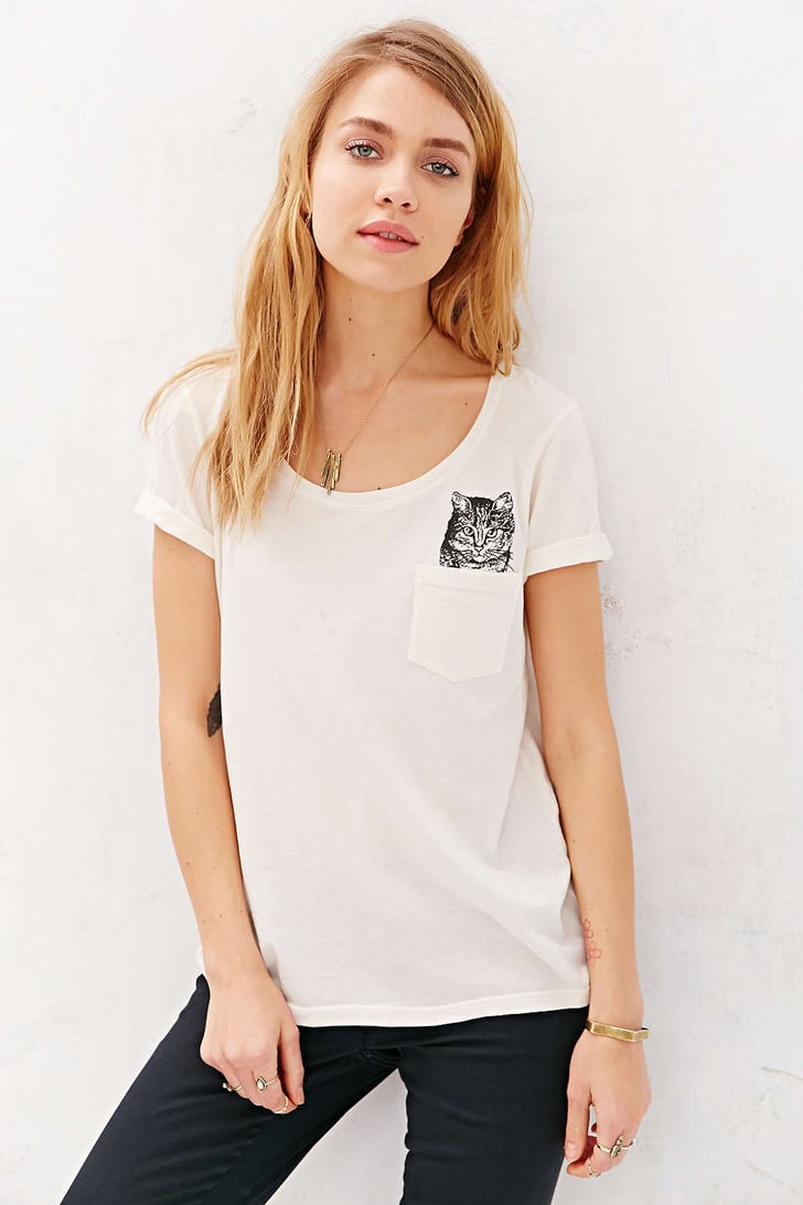 Urban Outfitters Cat Tee ($25) | Cat-Printed Clothing | POPSUGAR ...