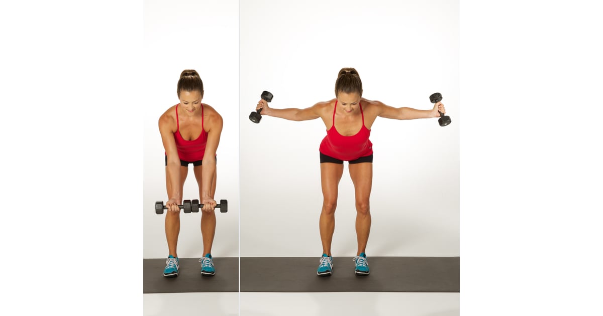 Bent-Over Reverse Fly | Armpit Fat Exercises | POPSUGAR Fitness Photo 4