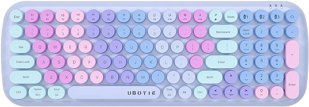 UBOTIE Colourful Bluetooth 100-Key Keyboards
