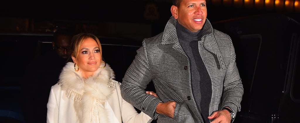 Jennifer Lopez's White Coat and Sneakers With Alex Rodriguez