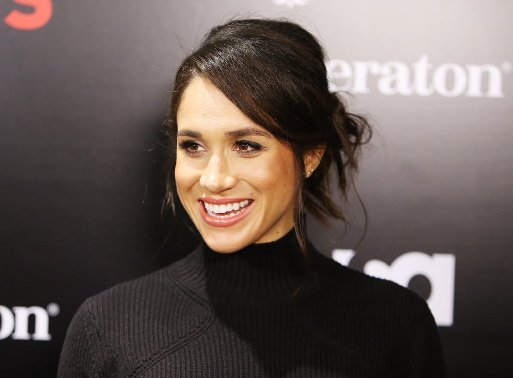 Meghan Markle's Messy Bun and Fringe, 2016