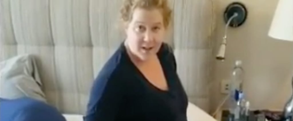 Video of Amy Schumer Putting Socks on While Pregnant