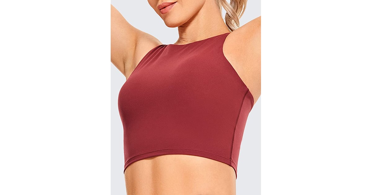 A LowtoMediumImpact Sports Bra CRZ Yoga High Neck Longline Sports