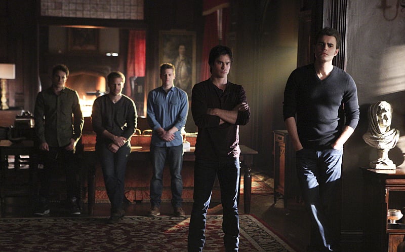 Here are the boys, also not looking happy.