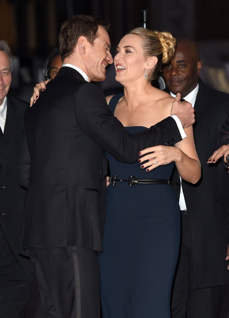 Kate Winslet Michael Fassbender Steve Jobs London Red Carpet