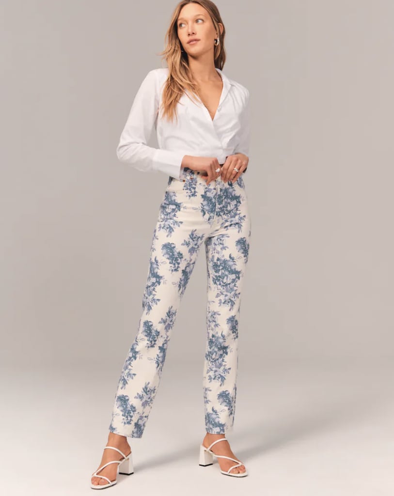 February Must Have: Abercrombie Printed Ultra High Rise 90s Straight Jeans