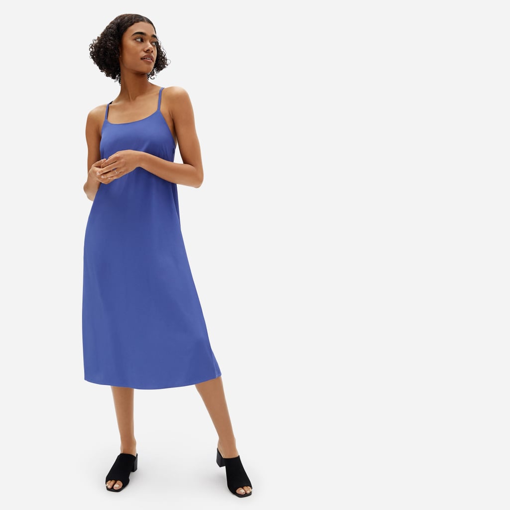 Everlane Japanese GoWeave Cross-Back Slip Dress