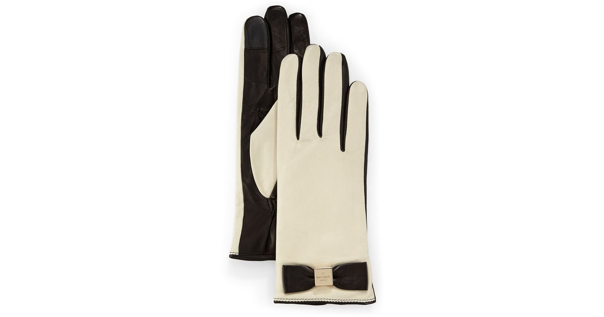 Kate Spade New York Leather Bow Tech Gloves (128) Best Fashion Gifts
