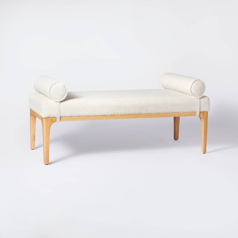 Threshold™ designed with Studio McGee Randolph Bench with Bolster Pillows