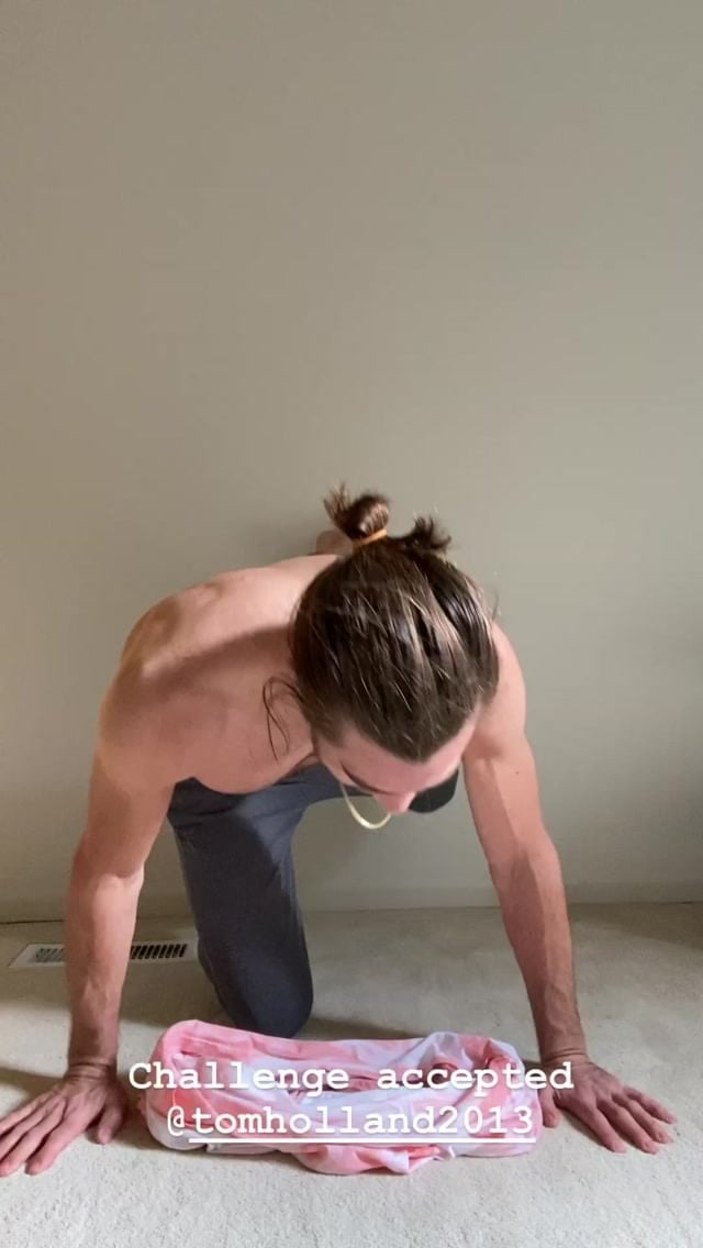 Jake Gyllenhaal Doing the Handstand Challenge