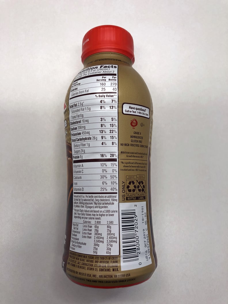 Nutrition Facts For an Entire Bottle of the Twix Chocolate Milk