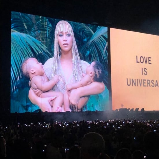 Beyoncé and Her Twins at On the Run II Tour