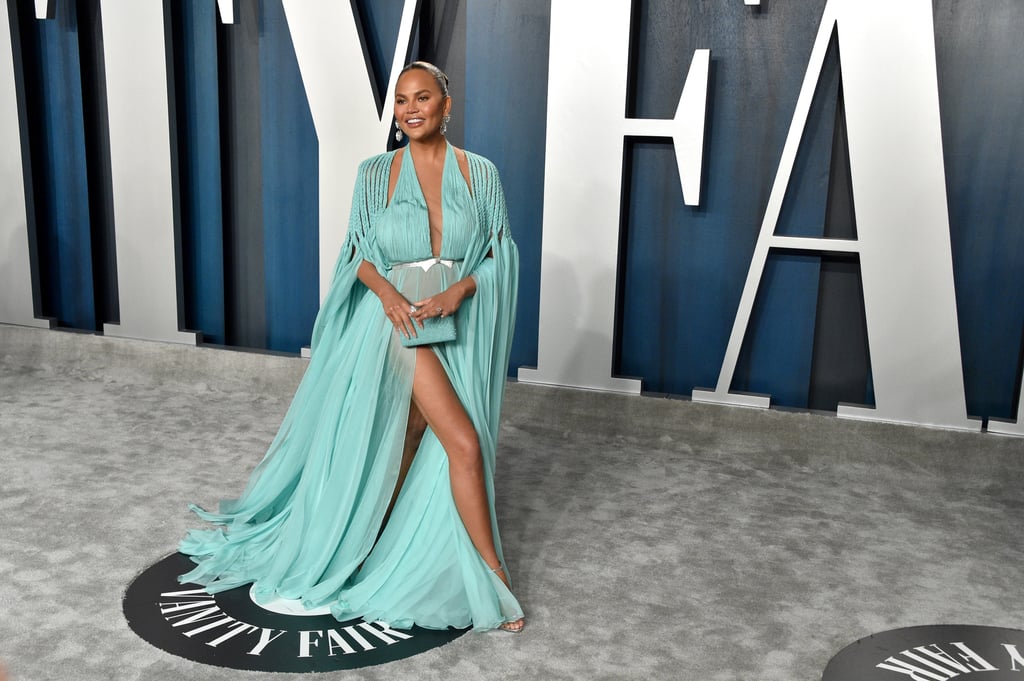 Chrissy Teigen at the Vanity Fair Oscars Afterparty 2020