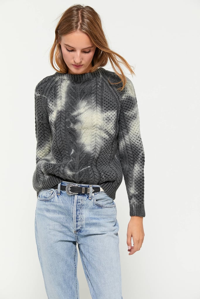 Urban Renewal Recycled Tie-Dye Fisherman Crew Neck Sweater