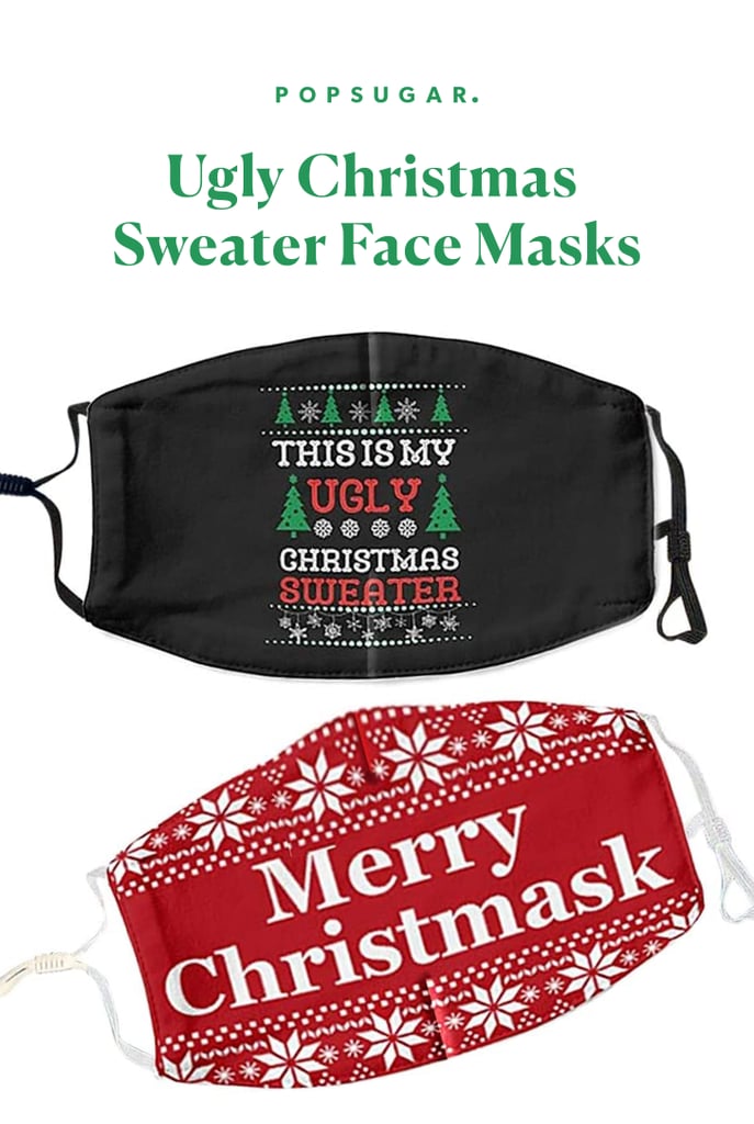 Ugly Christmas Sweater Face Masks