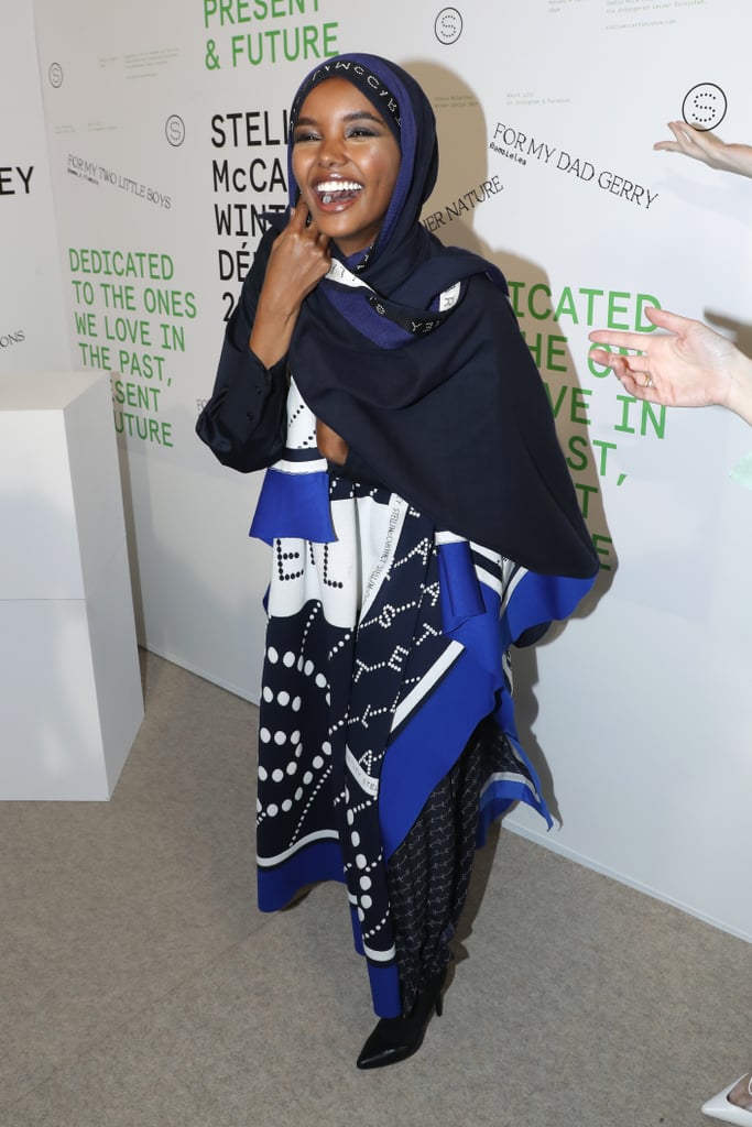Attending the Stella McCartney show during Paris Fashion Week earlier this year.