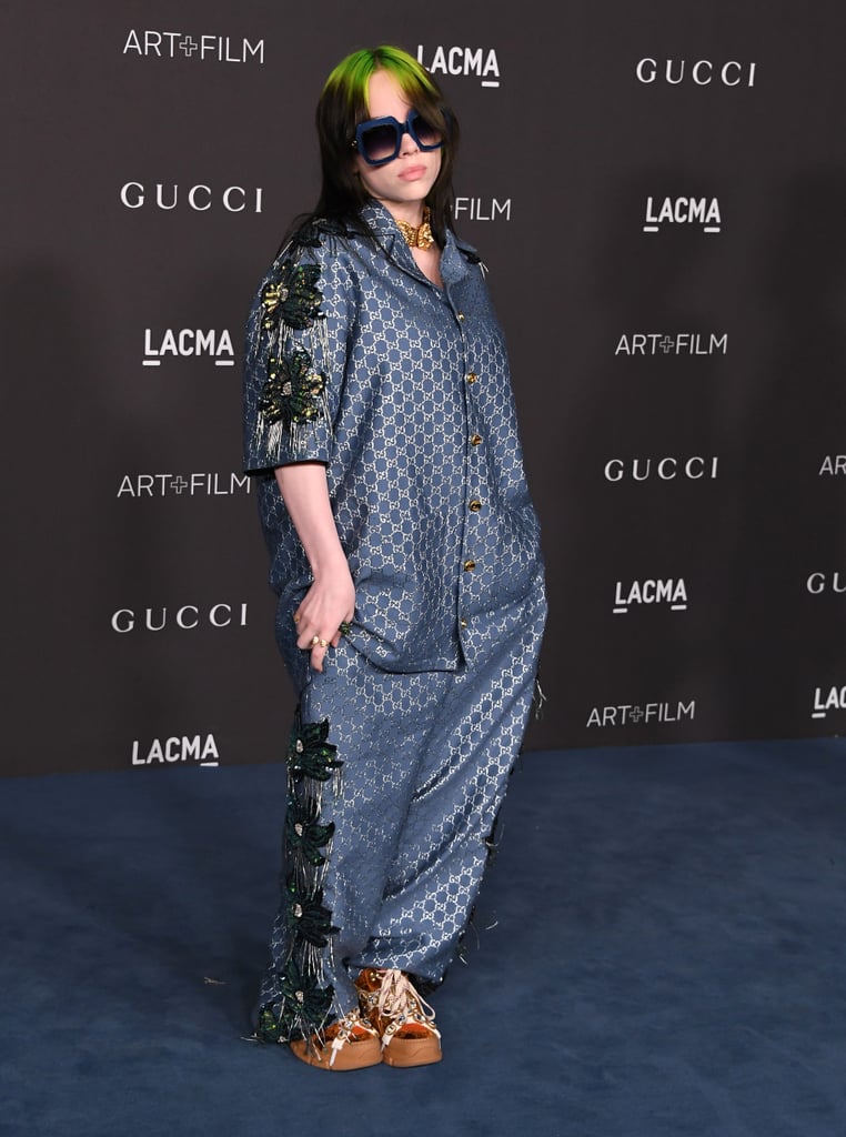 Billie Eilish Wore Silk Gucci Pajamas on the Red Carpet