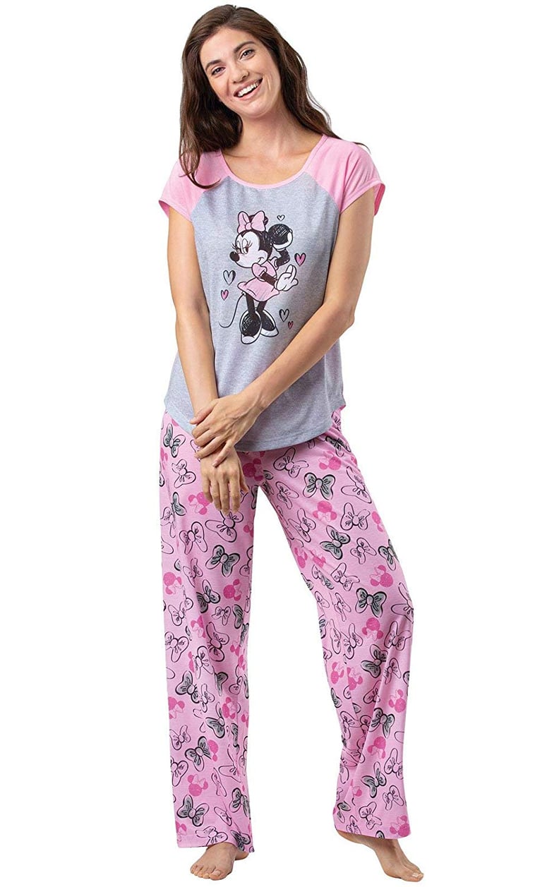 Disney Ladies' 2 Piece Cozy PJ Lounge Pants Pajama Set | K42