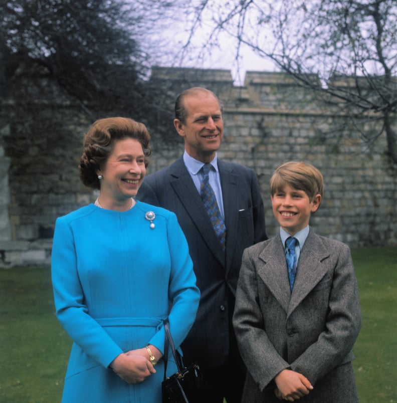 Queen Elizabeth II, Prince Philip, and Prince Edward in 1976.