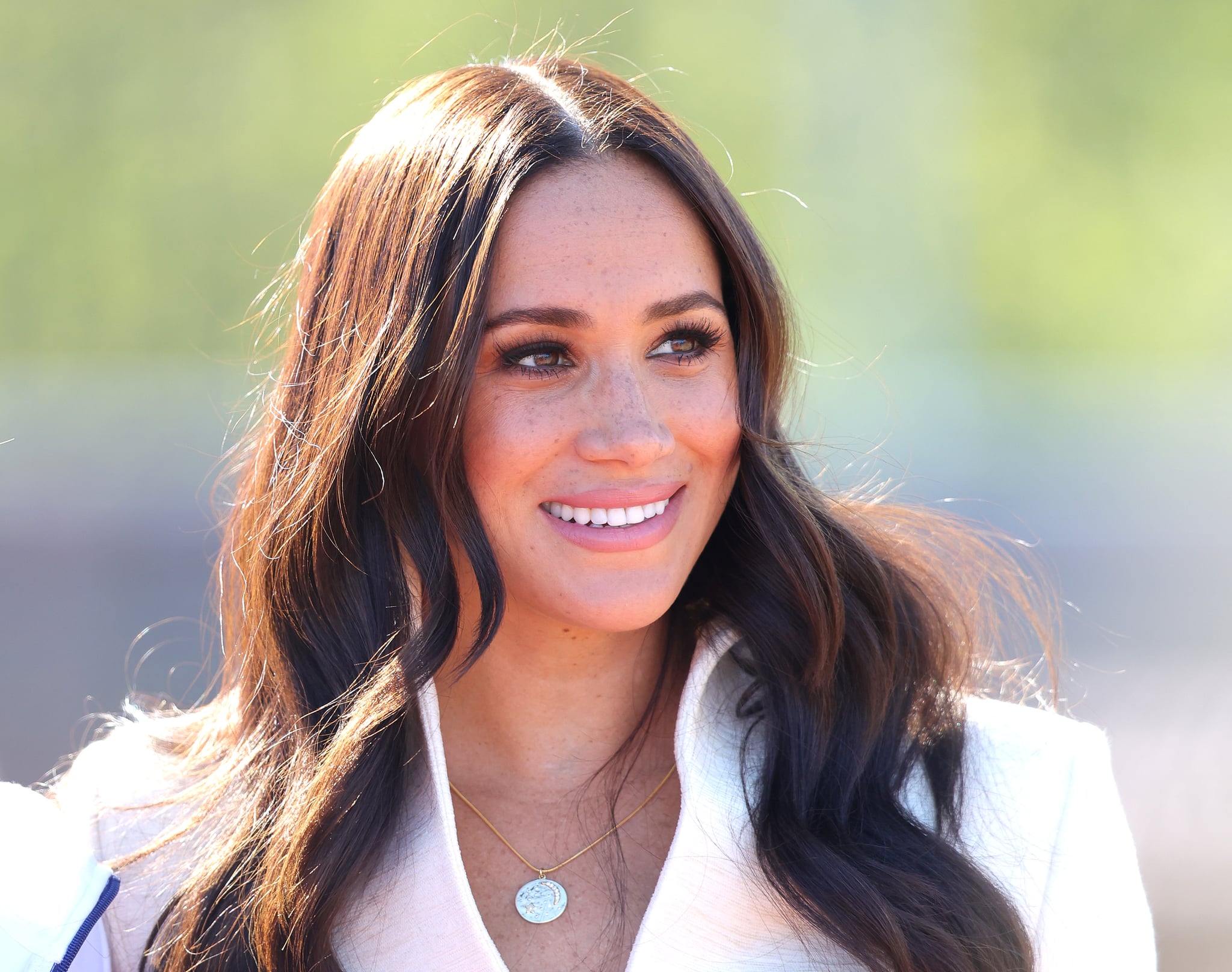 THE HAGUE, NETHERLANDS - APRIL 17: Meghan, Duchess of Sussex attends the Athletics Competition during day two of the Invictus Games The Hague 2020 at Zuiderpark on April 17, 2022 in The Hague, Netherlands. (Photo by Chris Jackson/Getty Images for the Invictus Games Foundation)