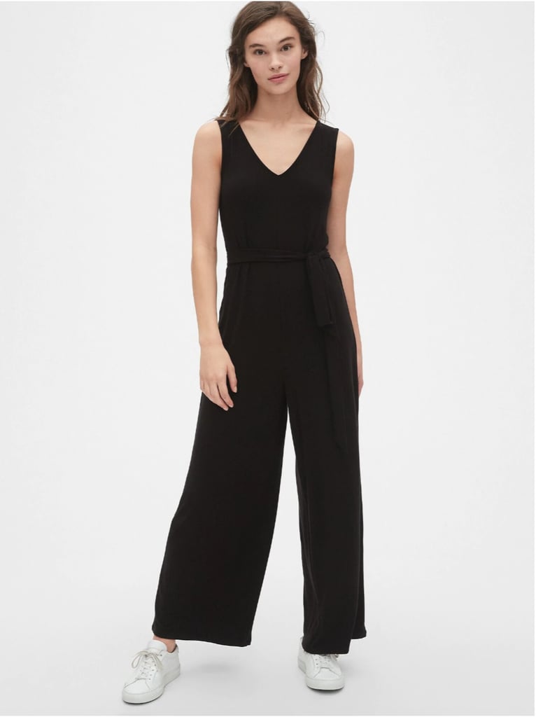 Gap V-Neck Wide-Leg Jumpsuit