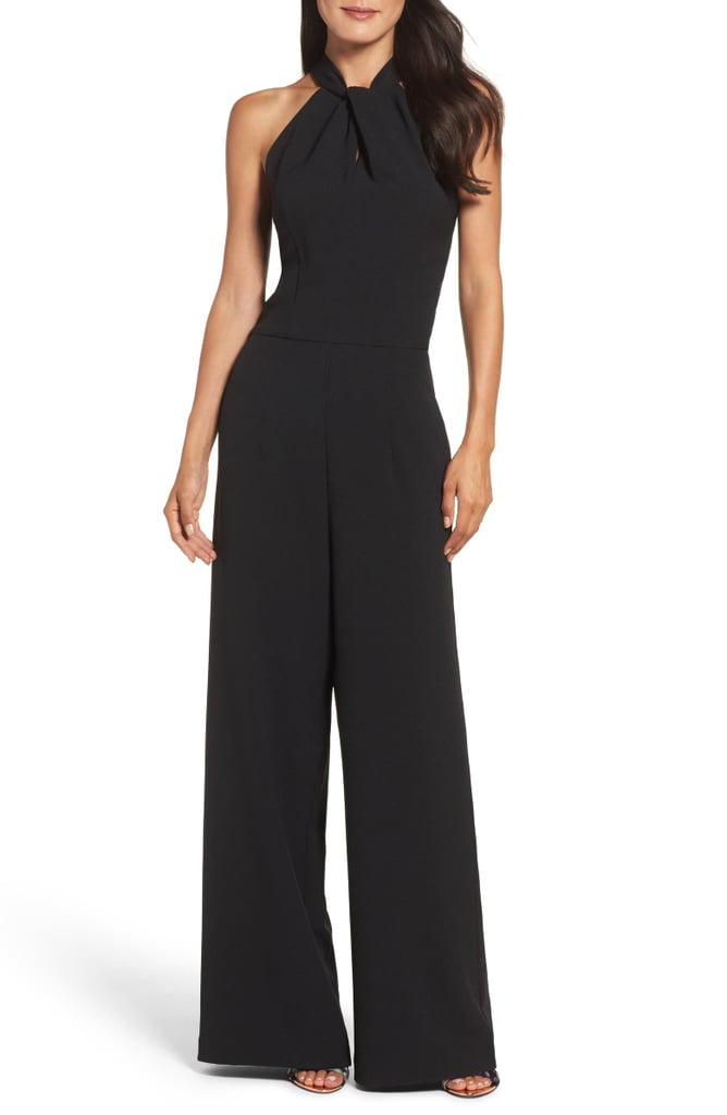 Julia Jordan Halter Wide Leg Jumpsuit