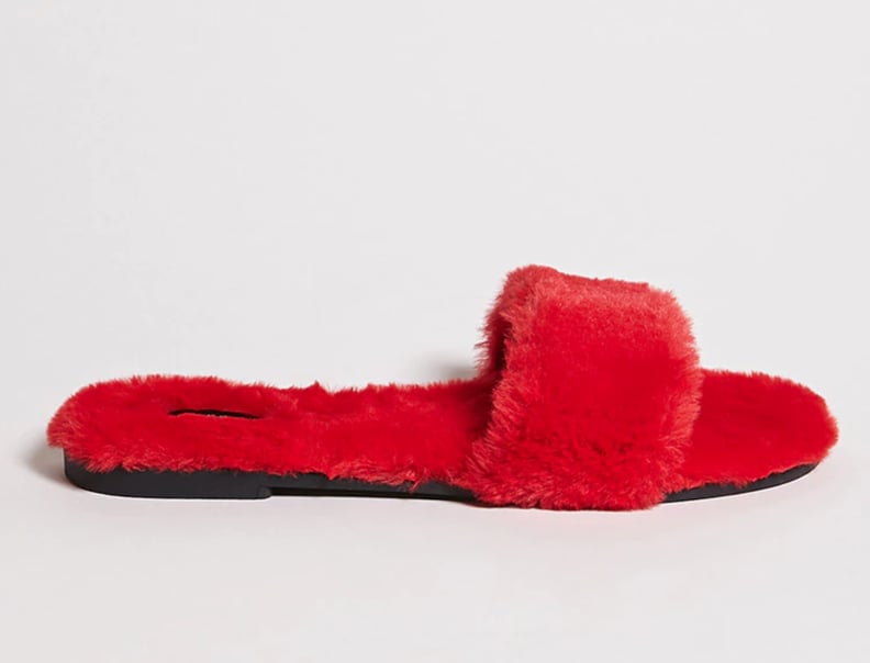 Forever 21 Faux Fur Slippers