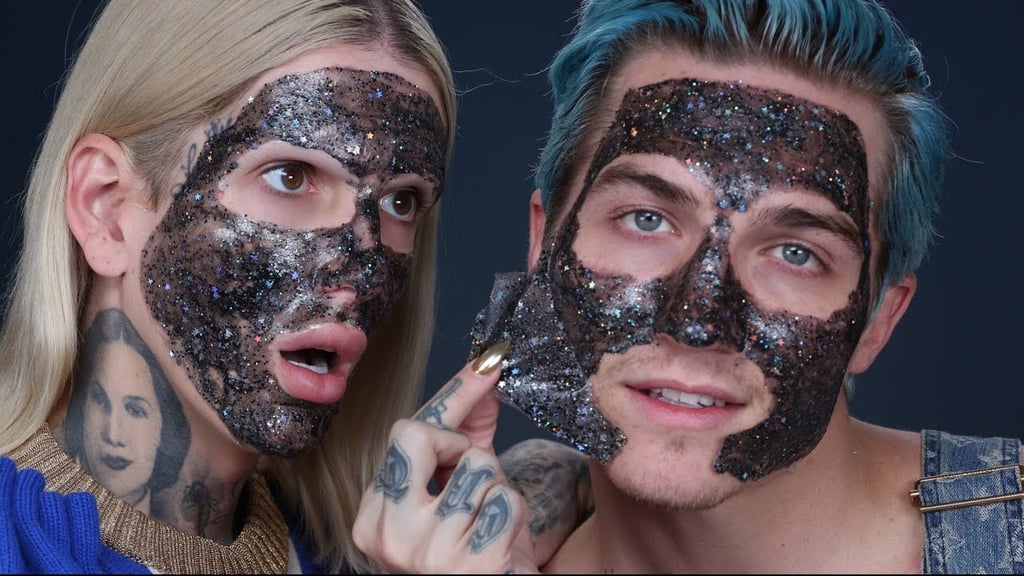 GLITTER GLAMGLOW FACE MASK!! REVIEW + DEMO