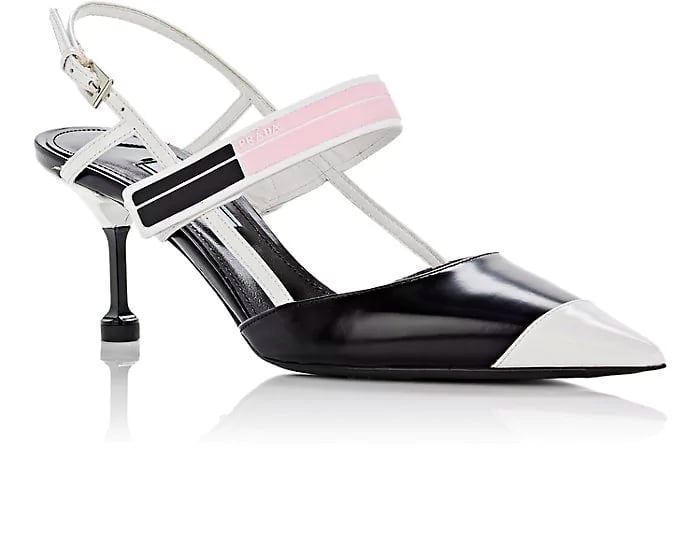 Prada Leather Slingbacks