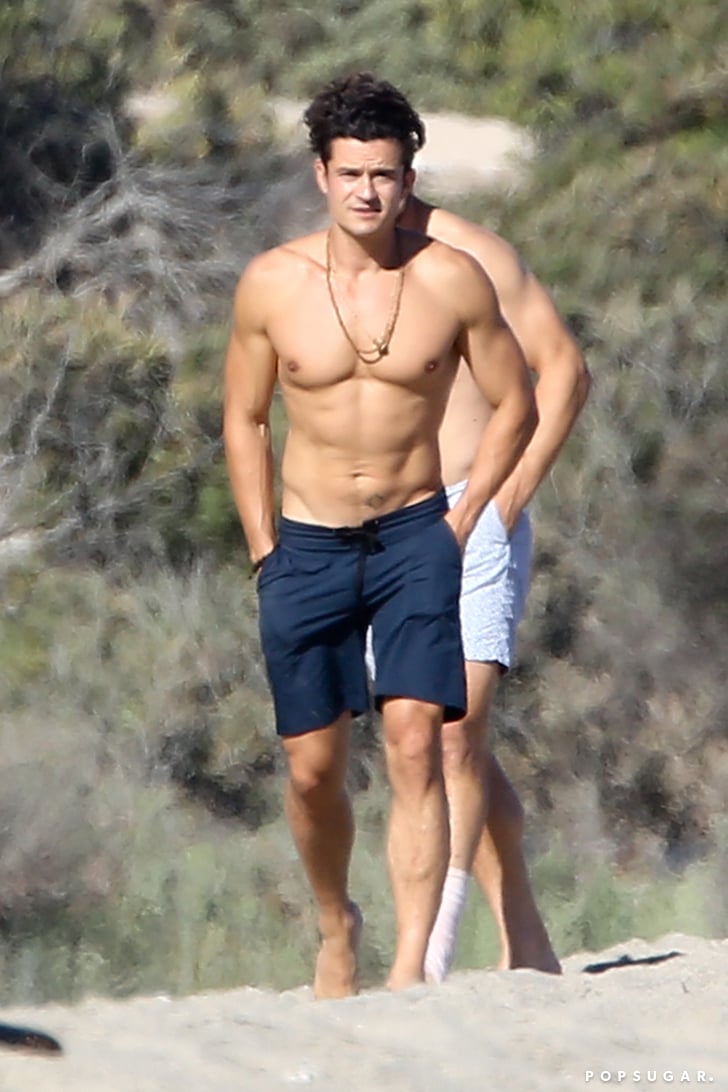 Orlando Bloom Shirtless on a Beach Pictures July 2016 ...