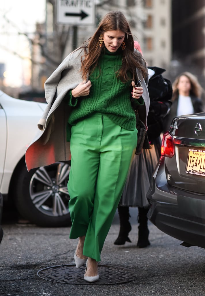 How to Wear a Monochrome Outfit in Green