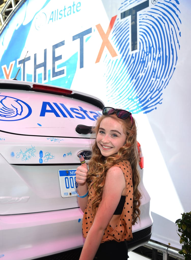 Sabrina Carpenter With Golden Brown Wavy Hair In 2012 Sabrina