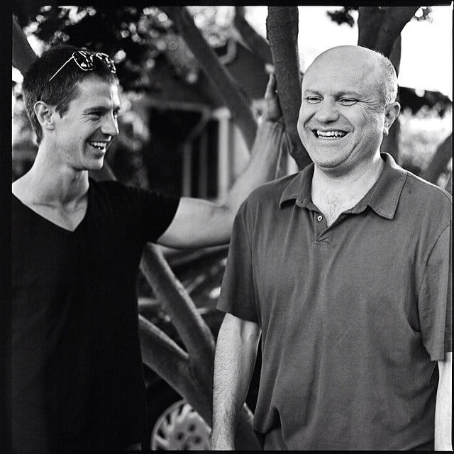 Aw, the ex-boyfriend and the dad, sharing a laugh. | Behind-the-Scenes Veronica Mars Movie ...