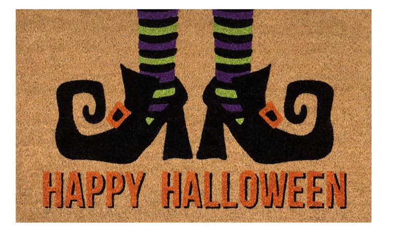 Happy Halloween Witches Feet Door Mat